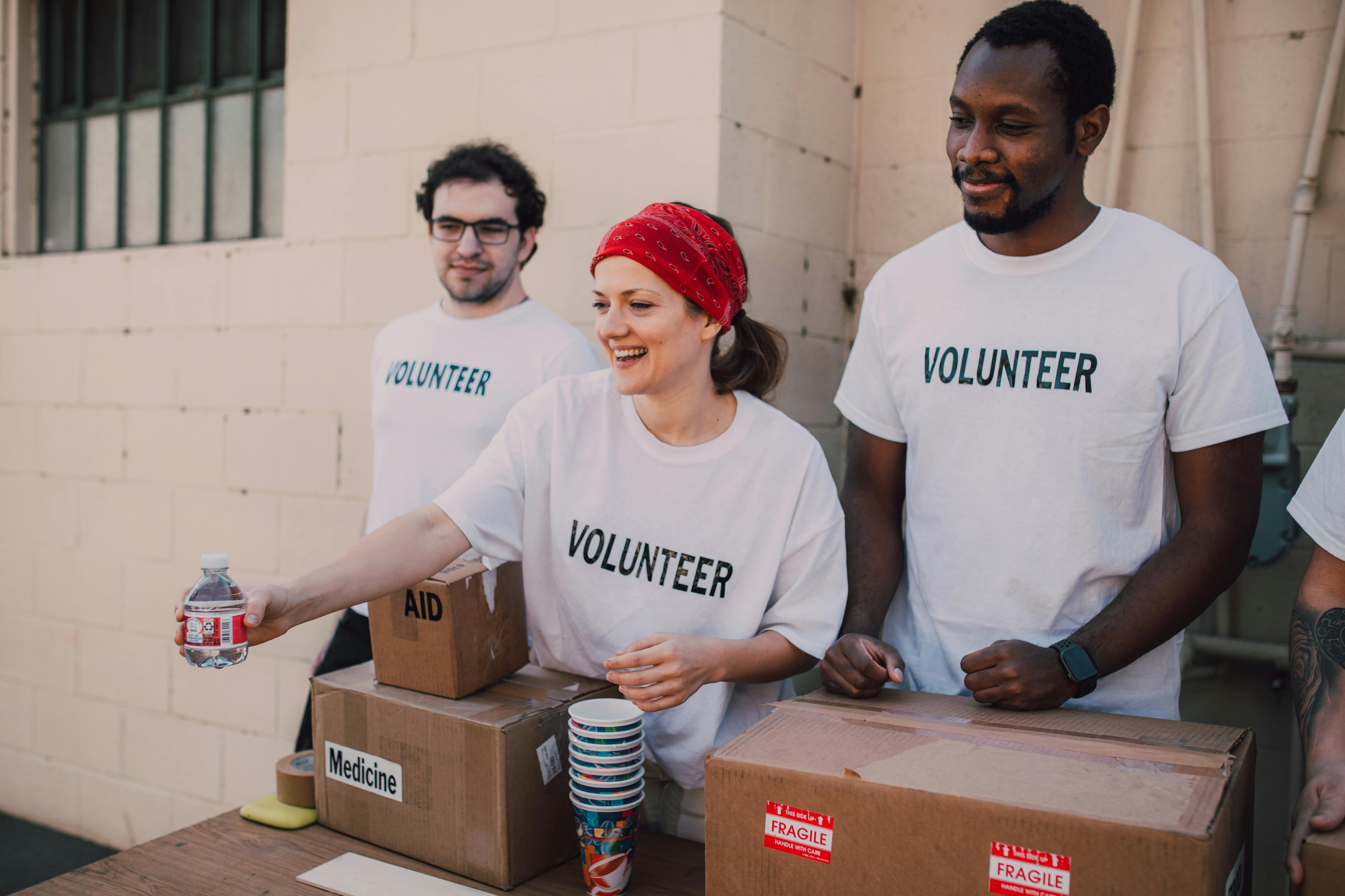 Volunteers Helping Community
